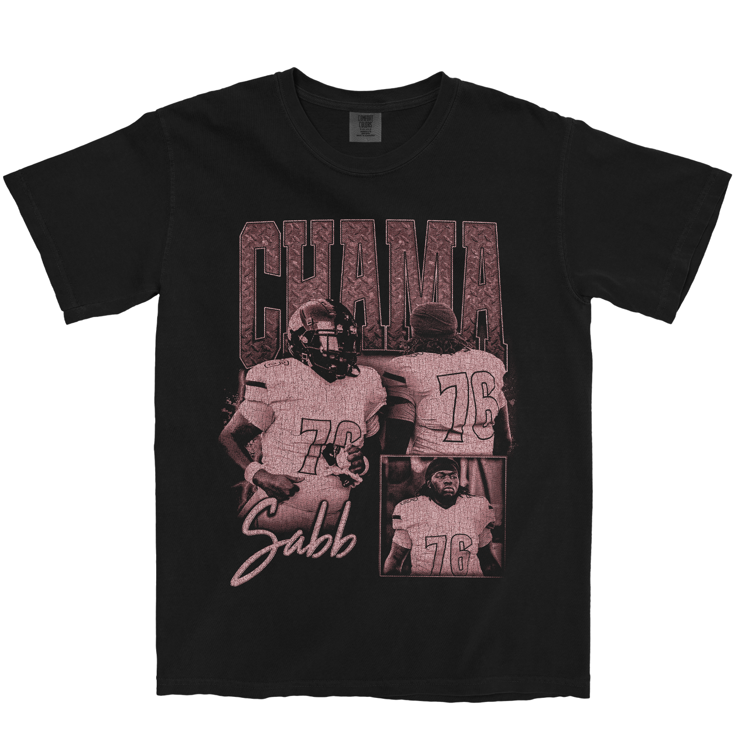 CHAMA SABB GRAPHIC BLACK TEE