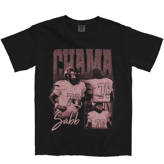 CHAMA SABB GRAPHIC BLACK TEE