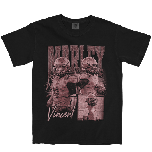 MARLEY VINCENT GRAPHIC BLACK TEE