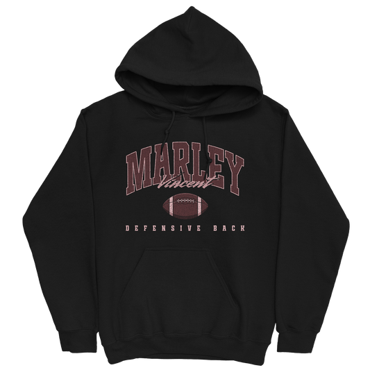 MARLEY VINCENT RETRO BLACK HOODIE