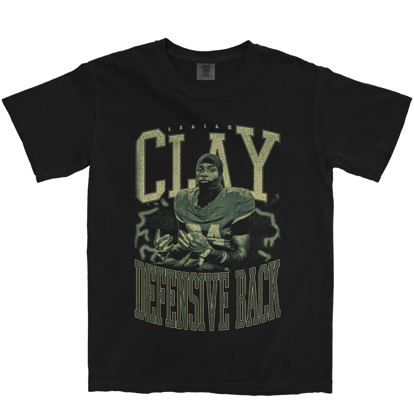 ISAIAH CLAY VINTAGE BLACK TEE