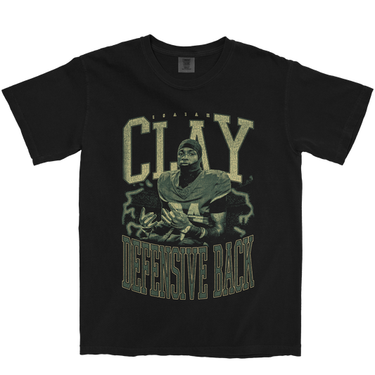 ISAIAH CLAY VINTAGE BLACK TEE
