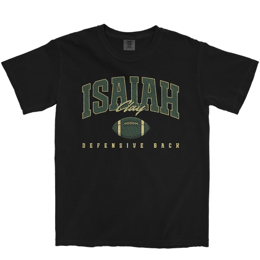 ISAIAH CLAY RETRO BLACK TEE