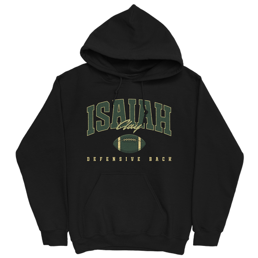 ISAIAH CLAY RETRO BLACK HOODIE