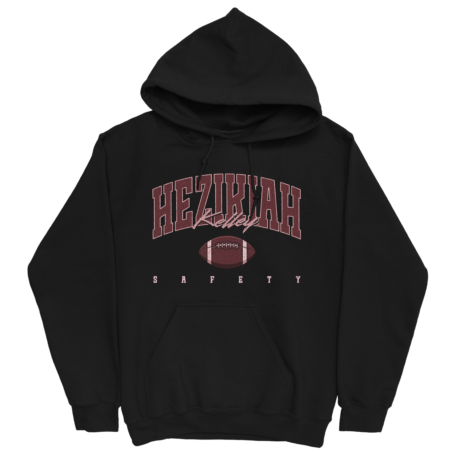HEZIKIAH KELLEY RETRO BLACK HOODIE