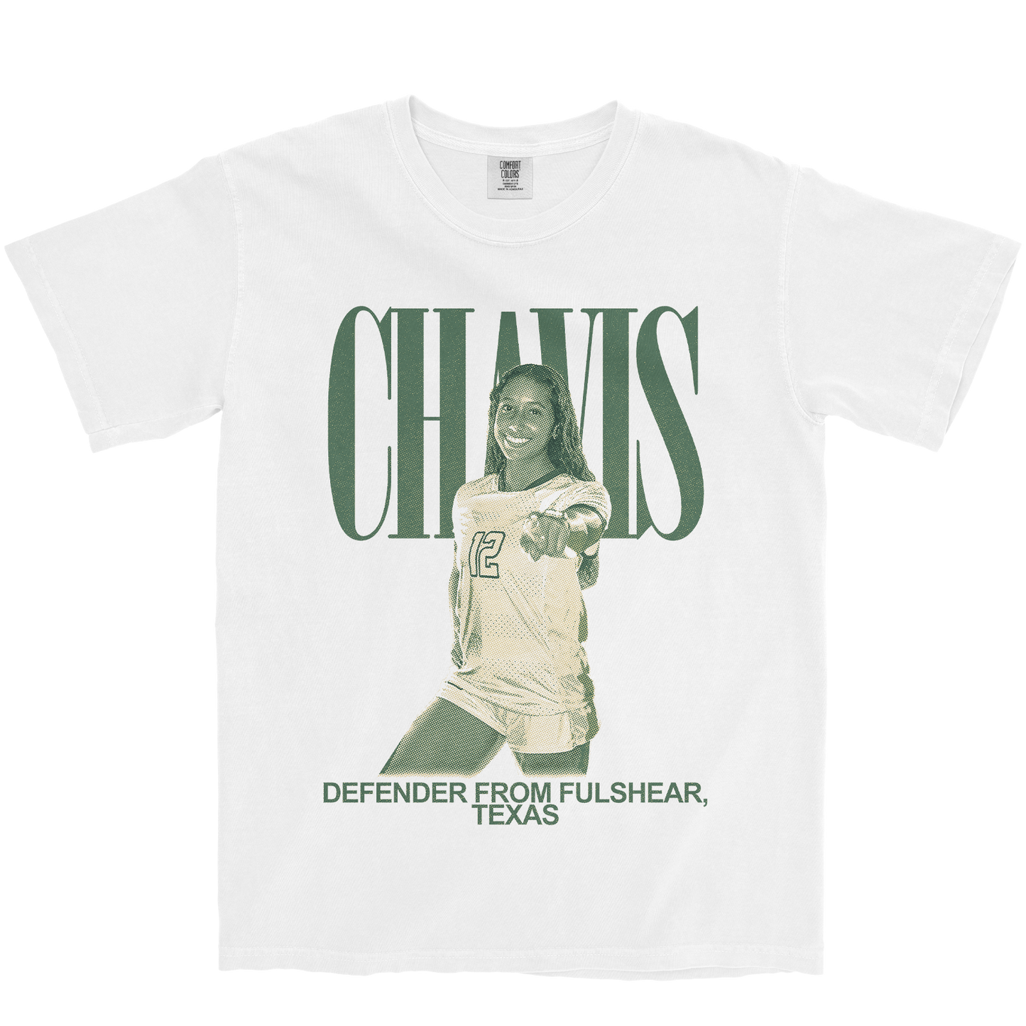 KYLEIGH CHAVIS VINTAGE WHITE TEE