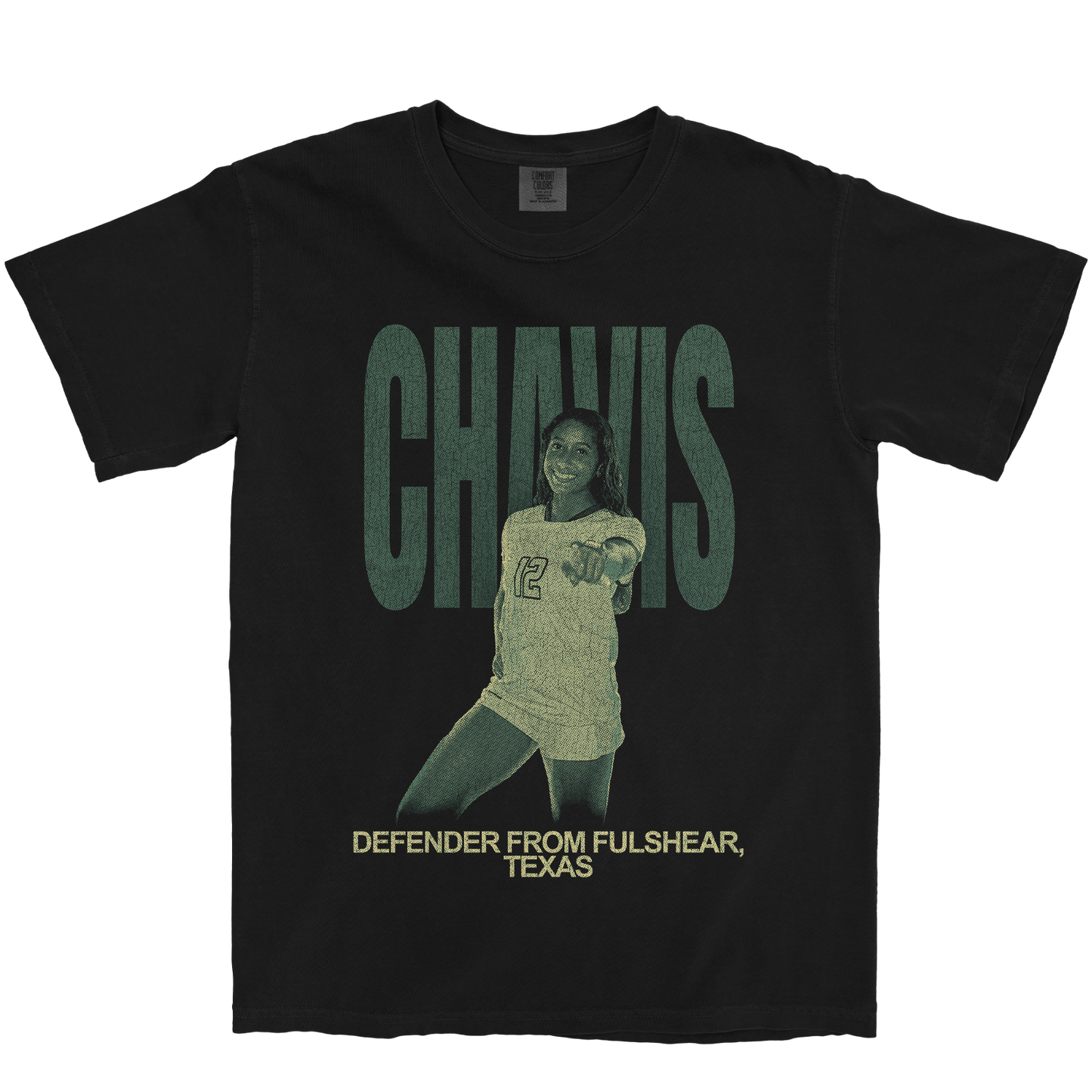KYLEIGH CHAVIS VINTAGE BLACK TEE