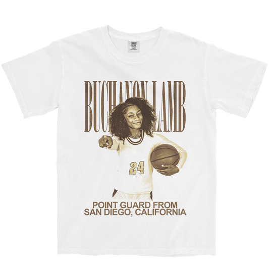 KAYLYN BUCHANON-LAMB VINTAGE WHITE TEE