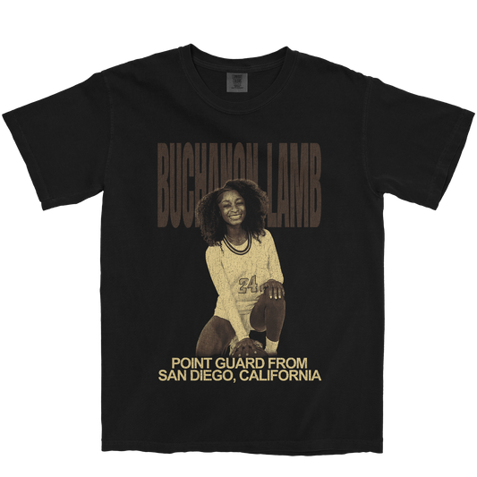 KAYLYN BUCHANON-LAMB VINTAGE BLACK TEE