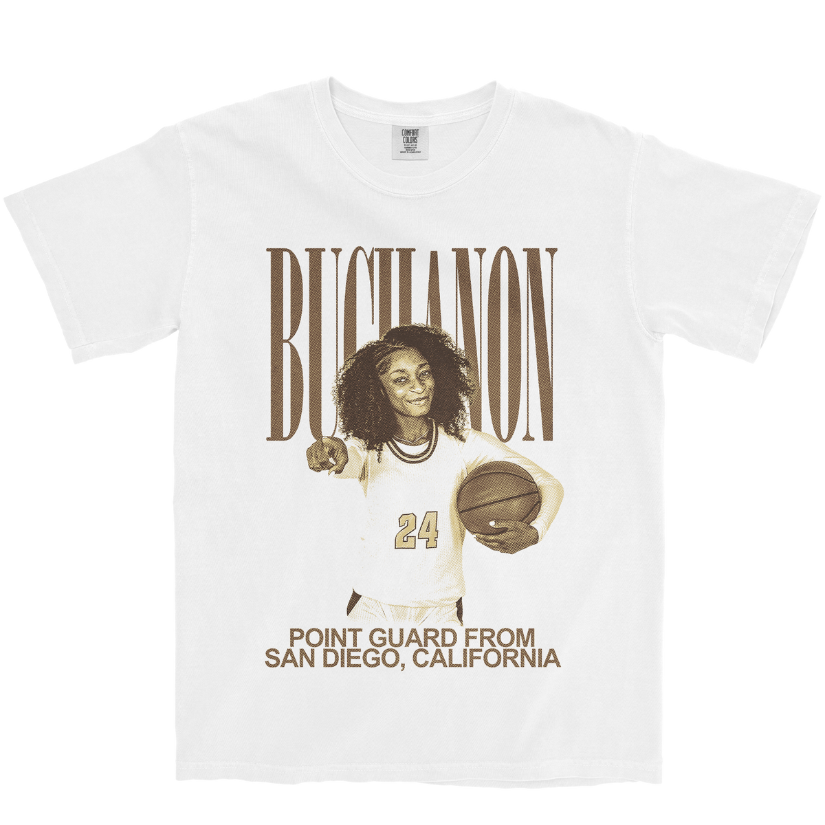 KAYLYN BUCHANON VINTAGE WHITE TEE