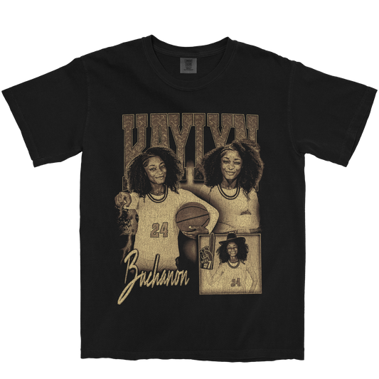 KAYLYN BUCHANON GRAPHIC BLACK TEE