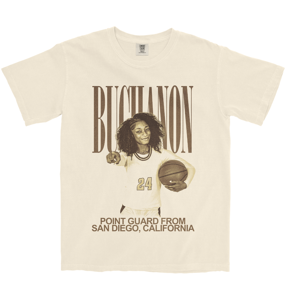 KAYLYN BUCHANON VINTAGE IVORY TEE