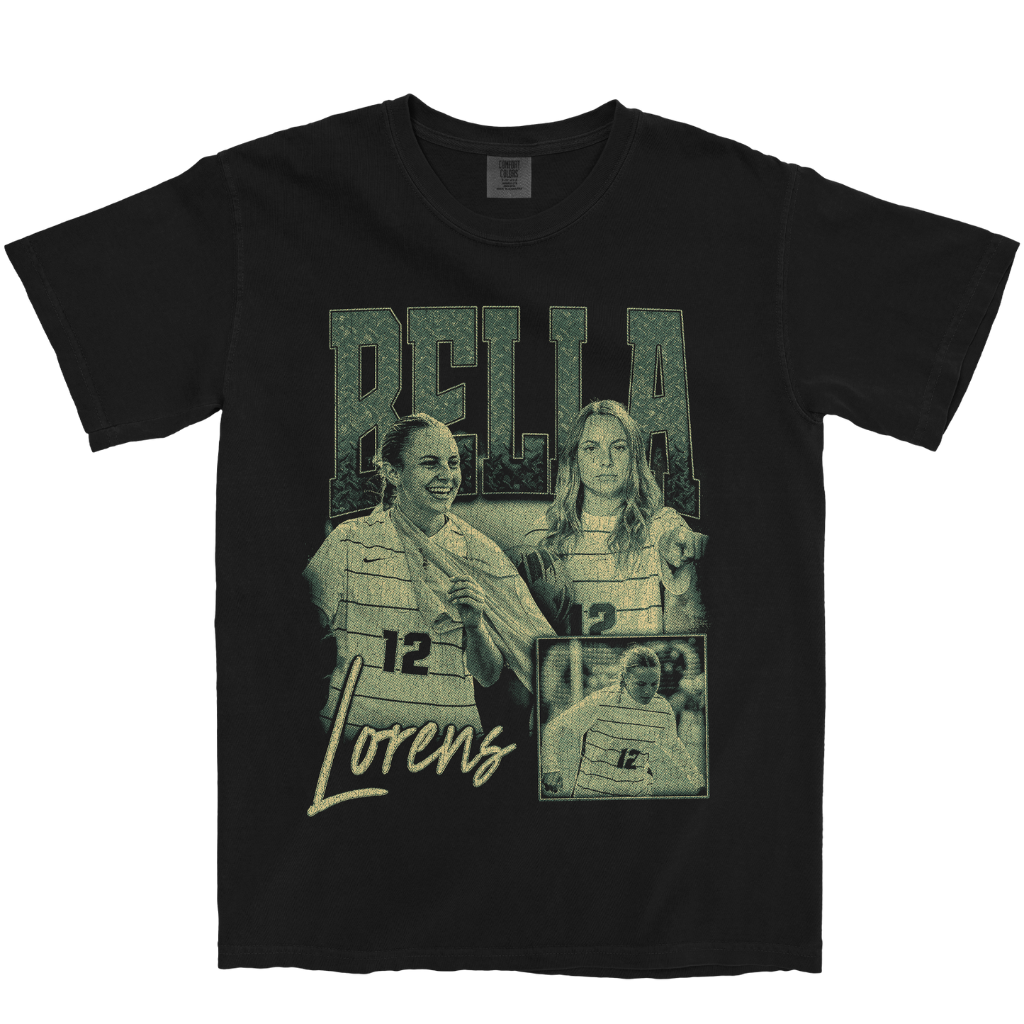 BELLA LORENS GRAPHIC BLACK TEE