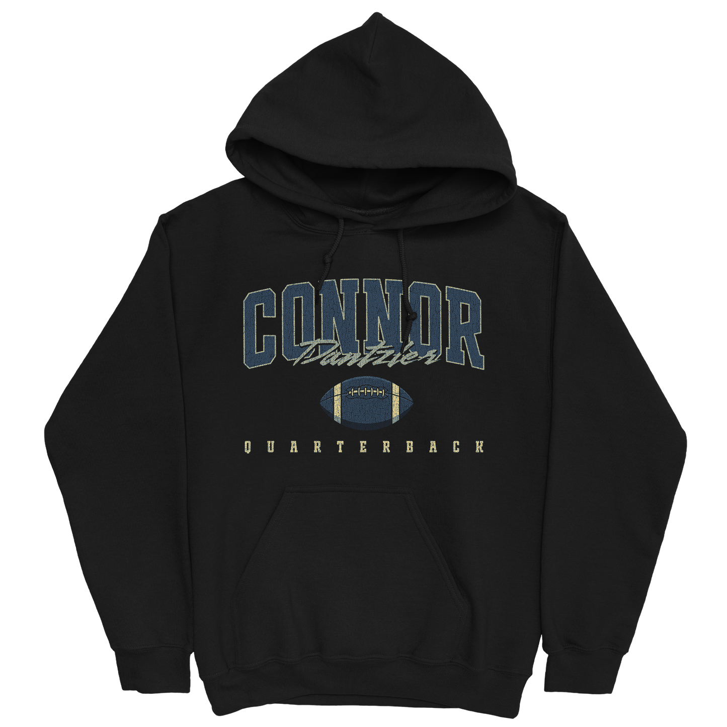 CONNOR DANTZLER RETRO BLACK HOODIE