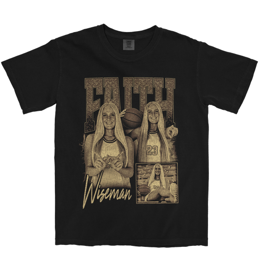 FAITH WISEMAN GRAPHIC BLACK TEE