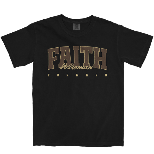 FAITH WISEMAN RETRO BLACK TEE