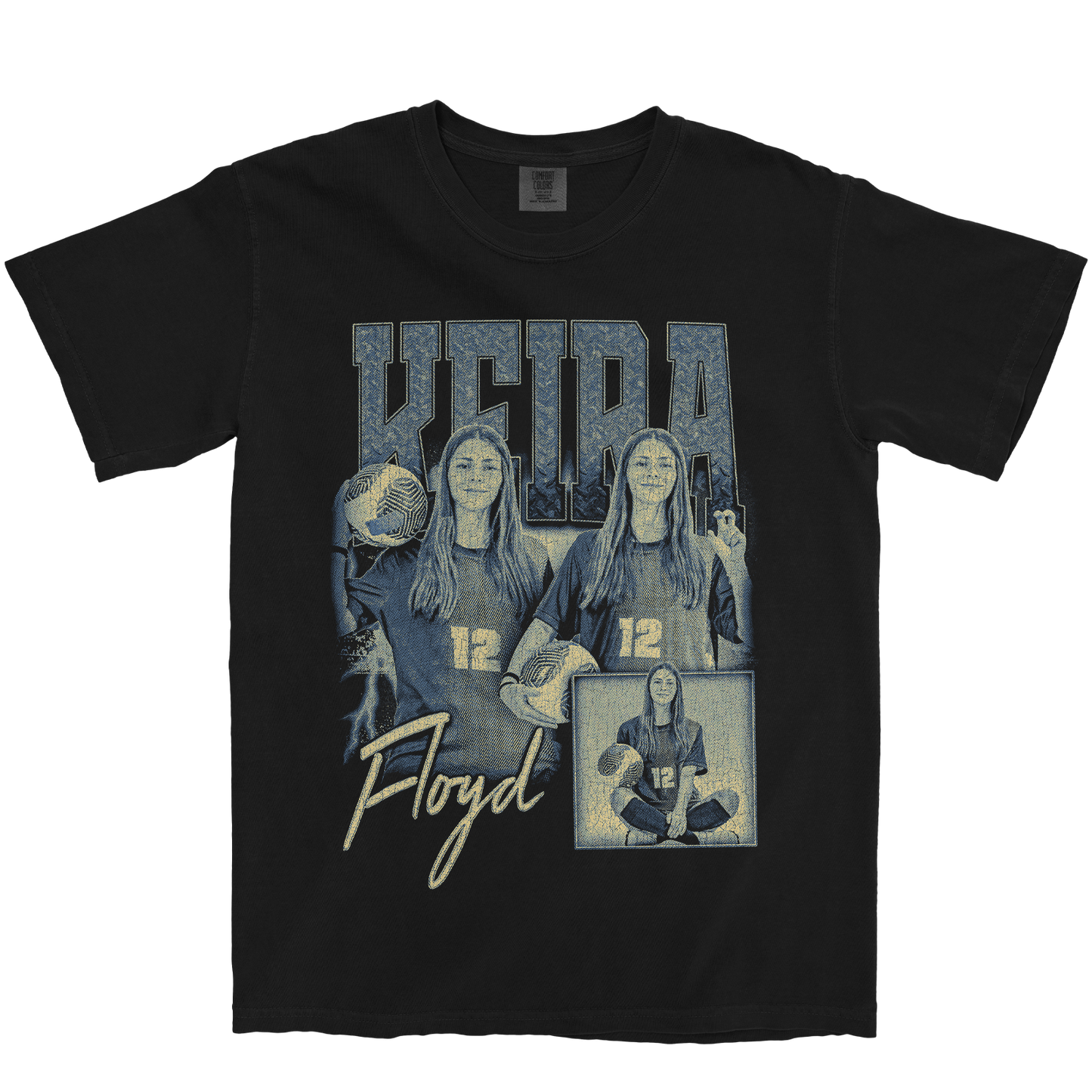 KEIRA FLOYD GRAPHIC BLACK TEE