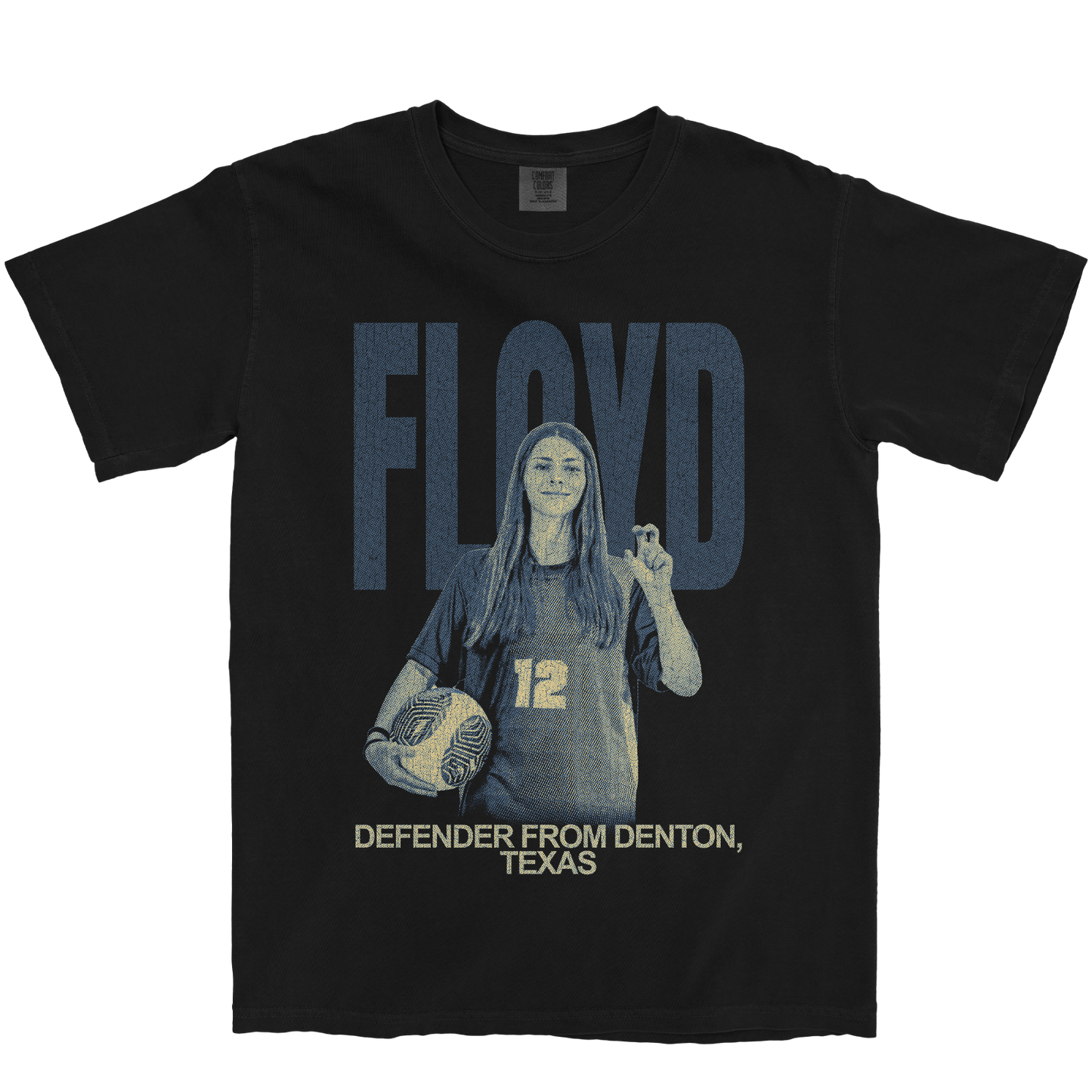 KEIRA FLOYD VINTAGE BLACK TEE