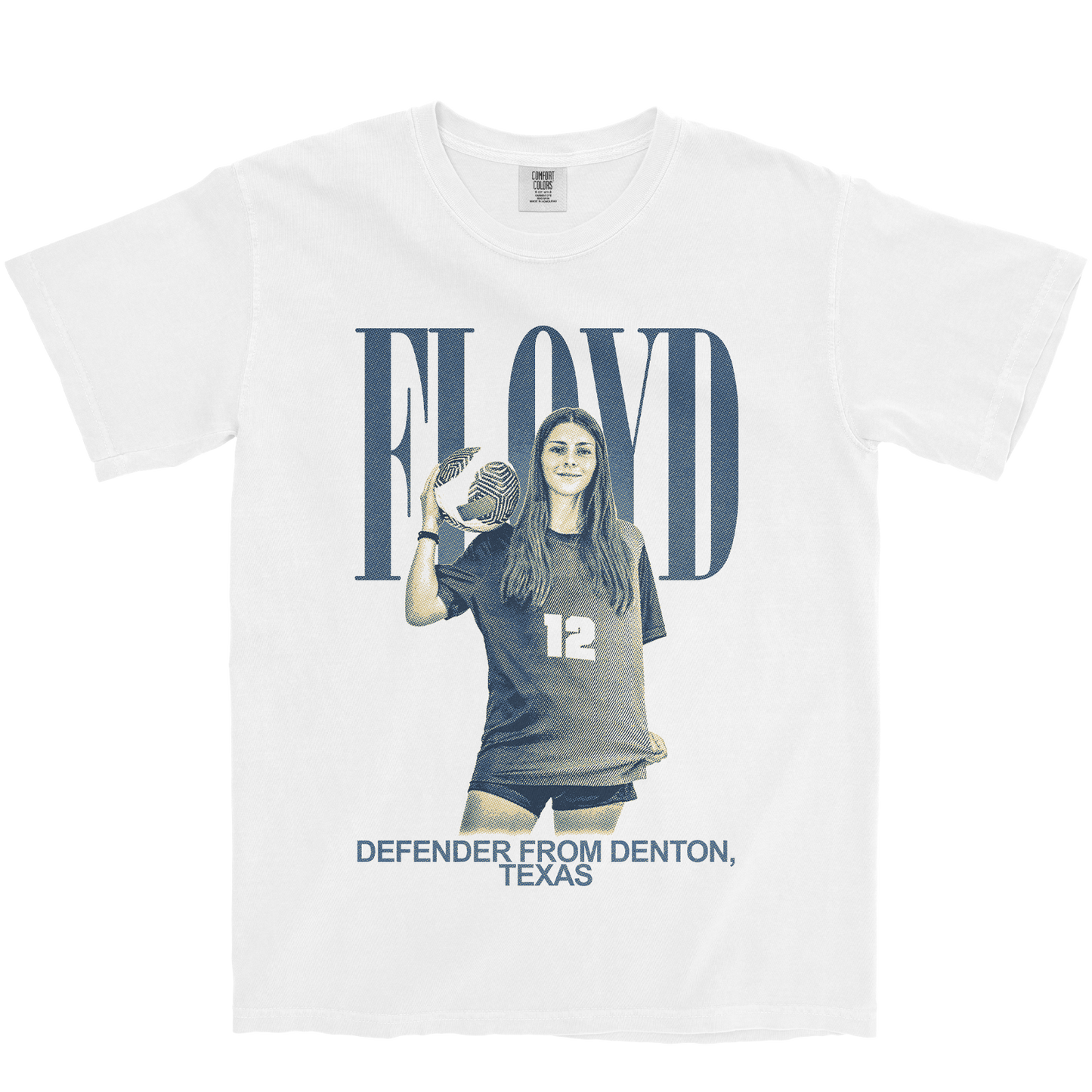KEIRA FLOYD VINTAGE WHITE TEE