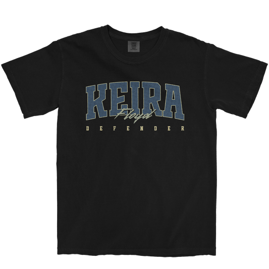 KEIRA FLOYD RETRO BLACK TEE