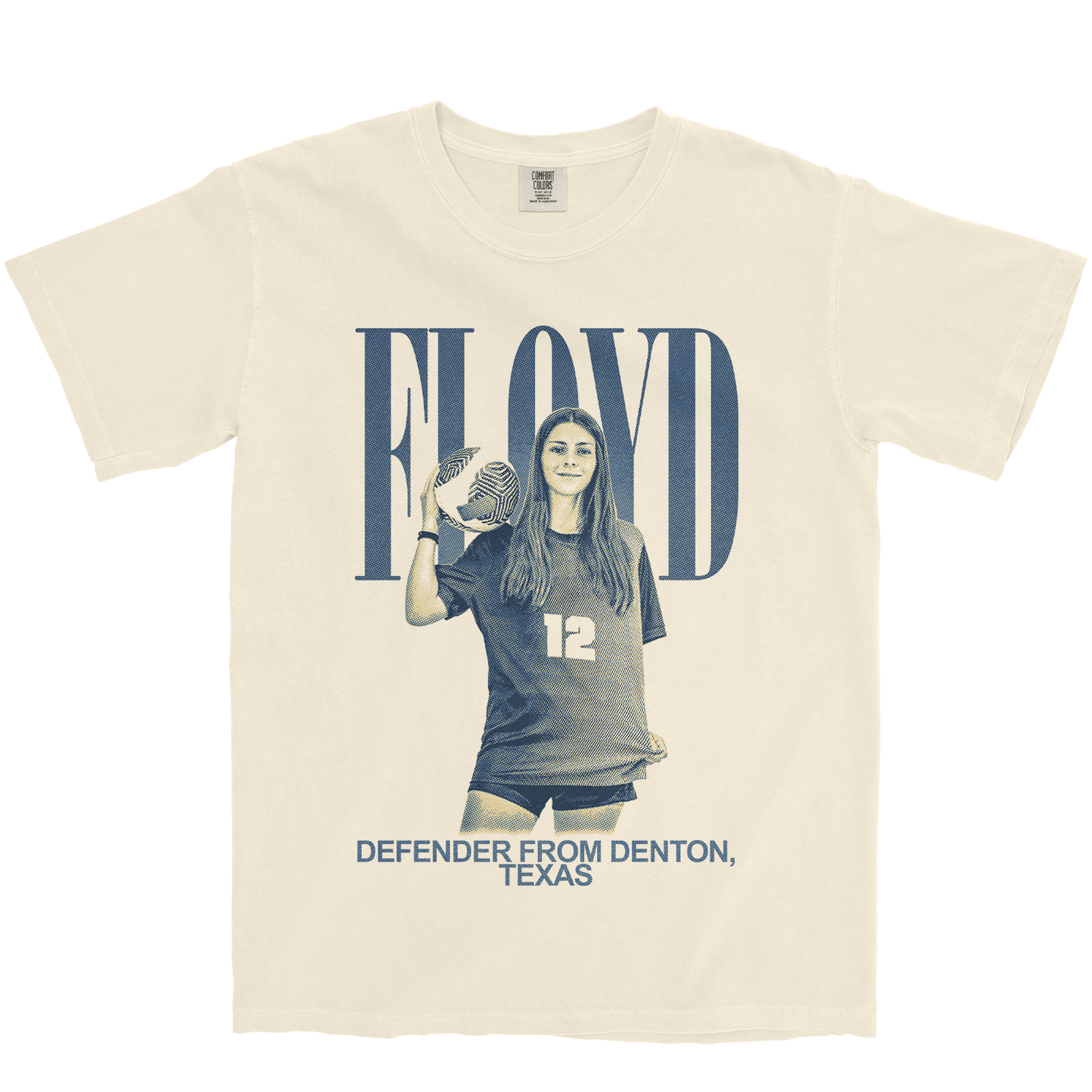 KEIRA FLOYD VINTAGE IVORY TEE