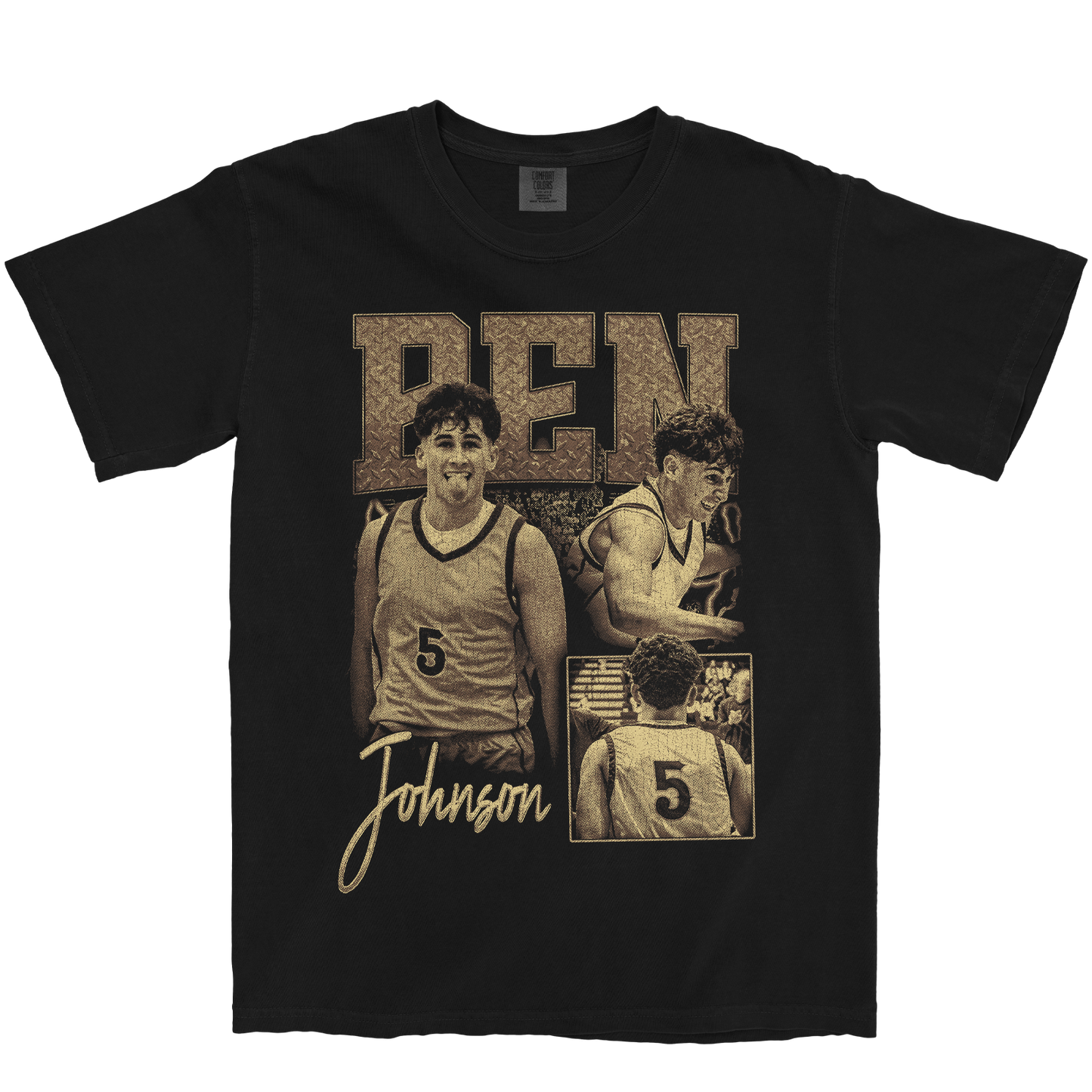 BEN JOHNSON GRAPHIC BLACK TEE