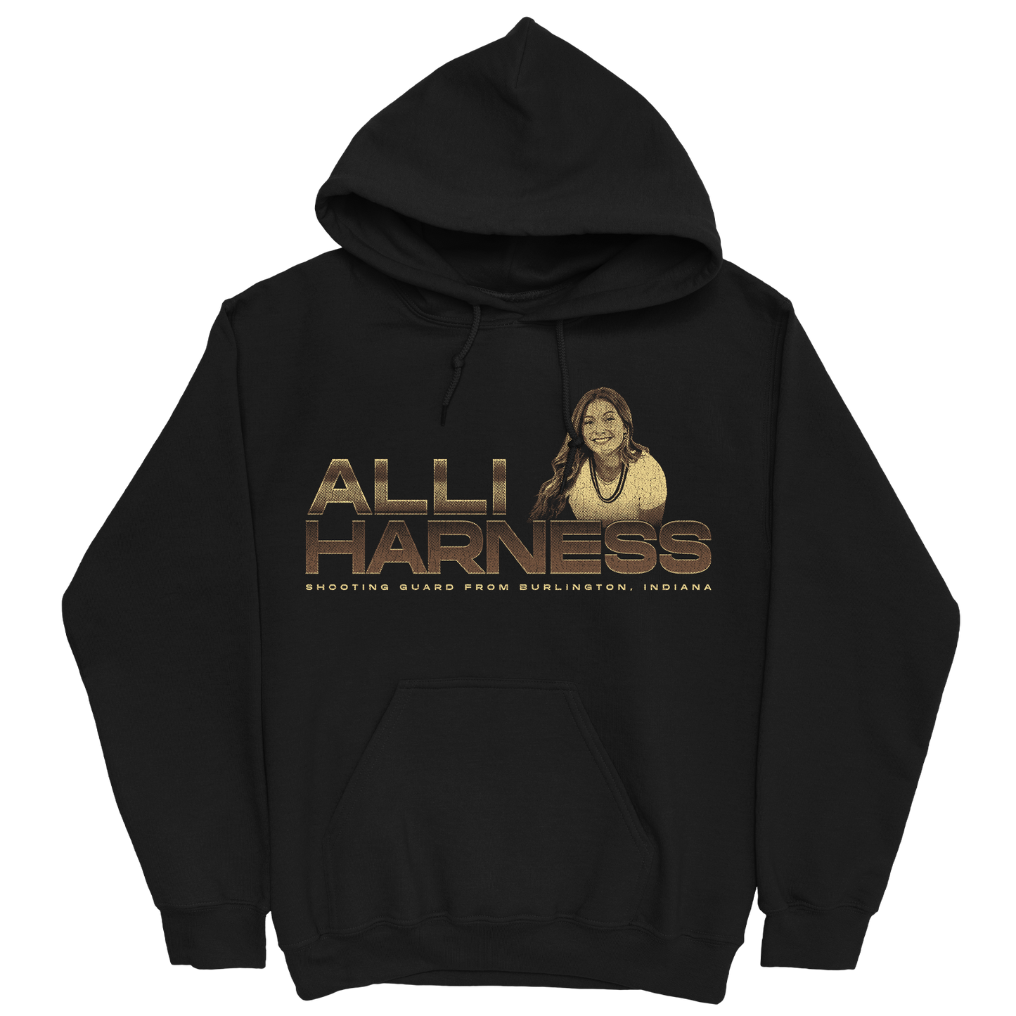 ALLI HARNESS RETRO BLACK HOODIE
