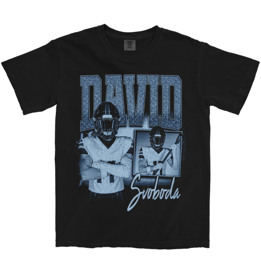 DAVID SVOBODA GRAPHIC BLACK TEE