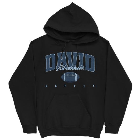 DAVID SVOBODA RETRO BLACK HOODIE