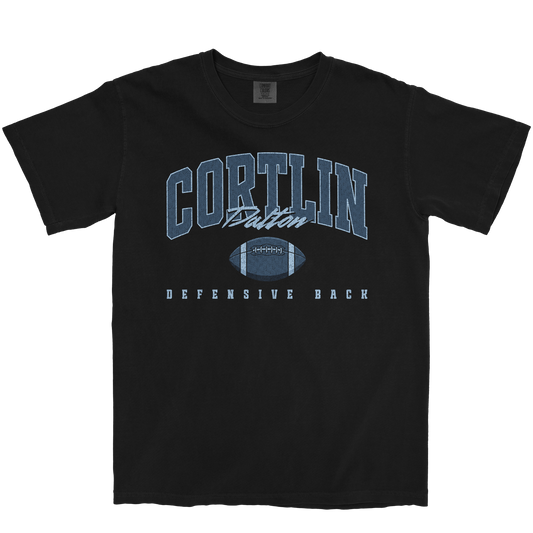CORTLIN DALTON RETRO BLACK TEE