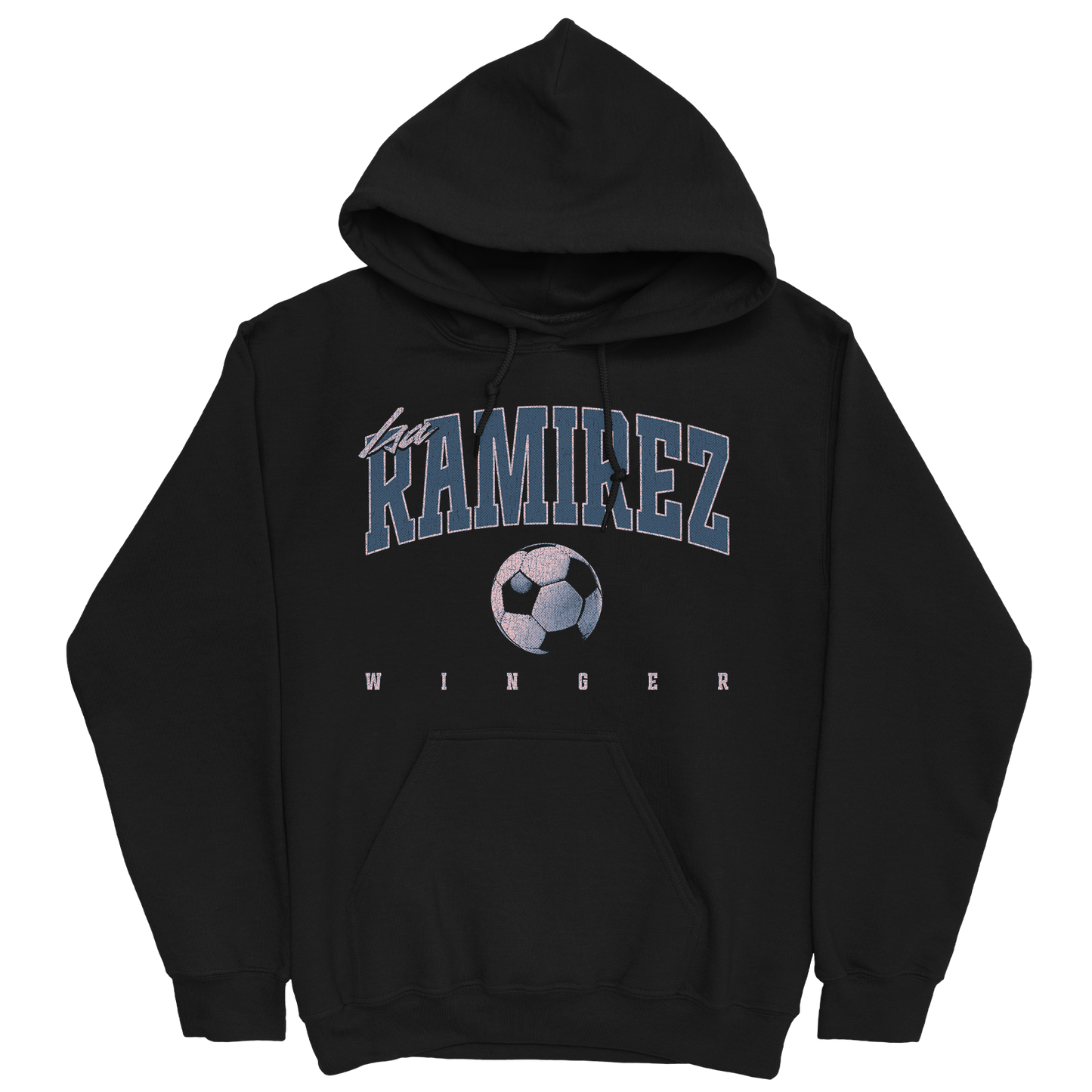 ISA RAMIREZ RETRO BLACK HOODIE
