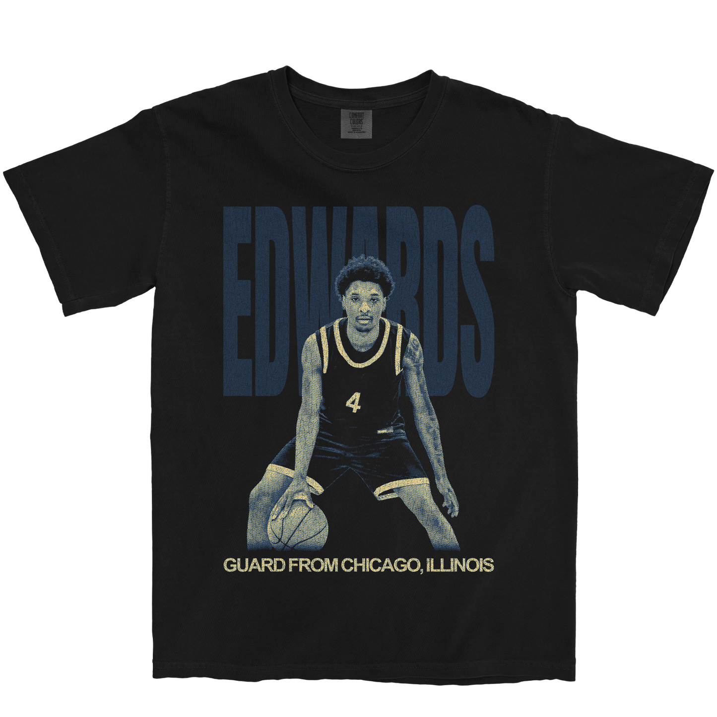 VEE EDWARDS VINTAGE BLACK TEE
