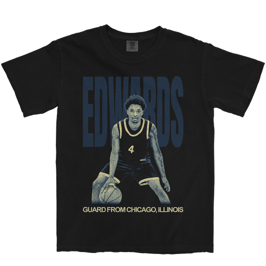 VEE EDWARDS VINTAGE BLACK TEE