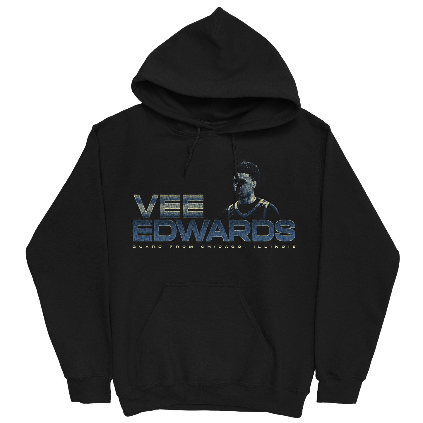 VEE EDWARDS RETRO BLACK HOODIE