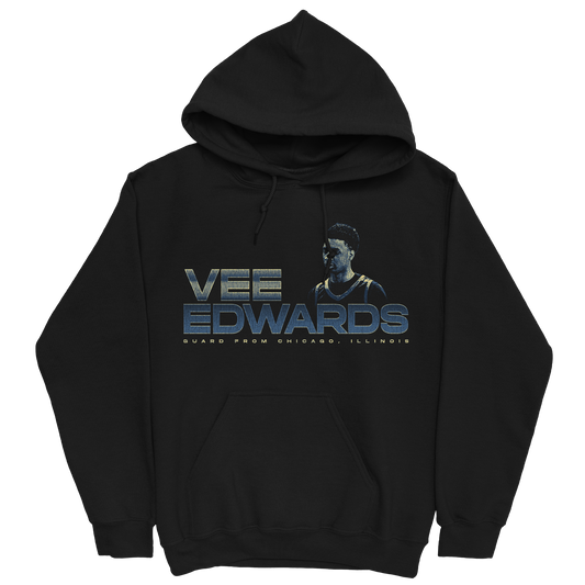 VEE EDWARDS RETRO BLACK HOODIE