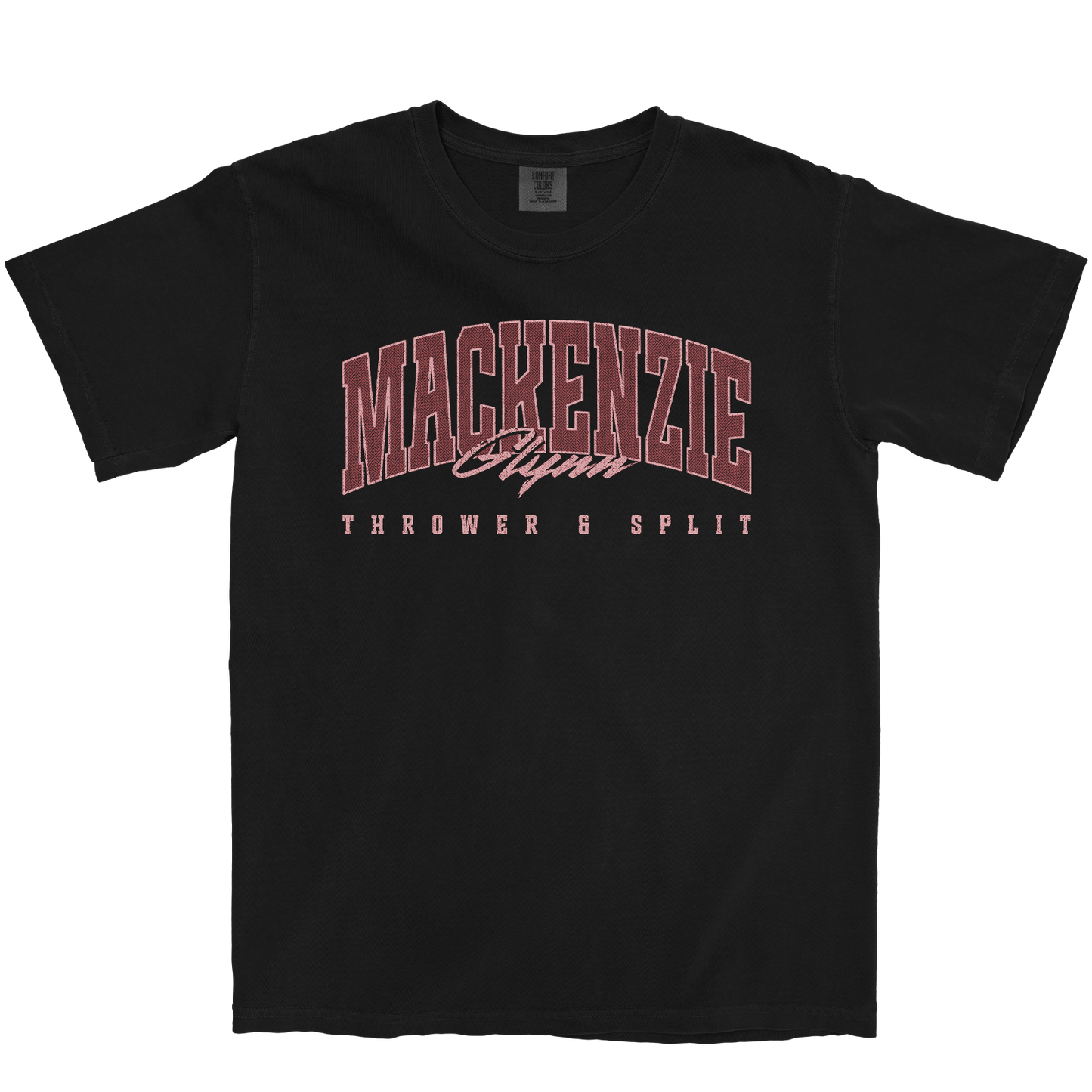 MACKENZIE GLYNN RETRO BLACK TEE