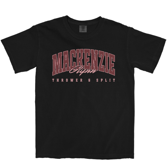 MACKENZIE GLYNN RETRO BLACK TEE