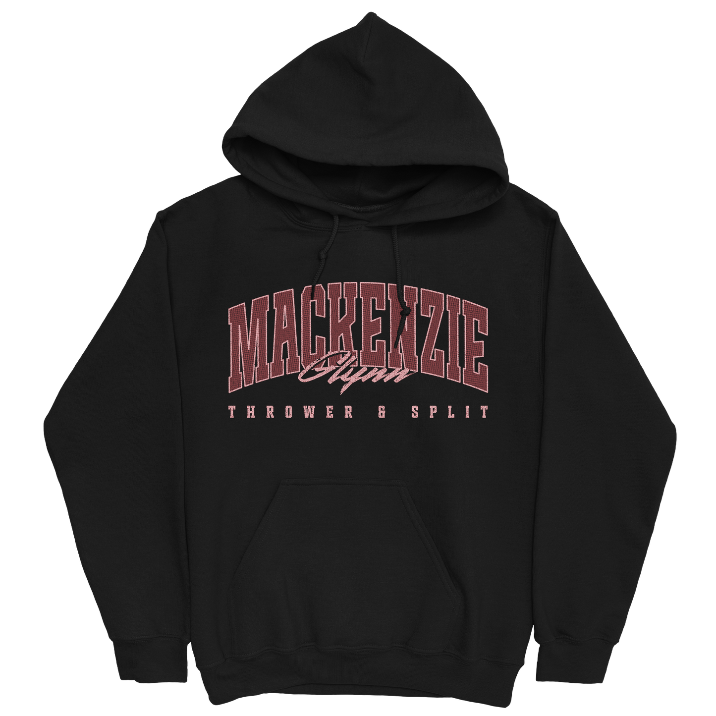 MACKENZIE GLYNN RETRO BLACK HOODIE