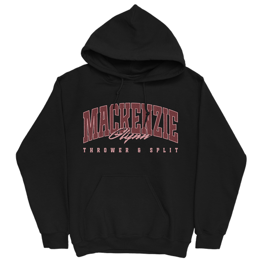 MACKENZIE GLYNN RETRO BLACK HOODIE