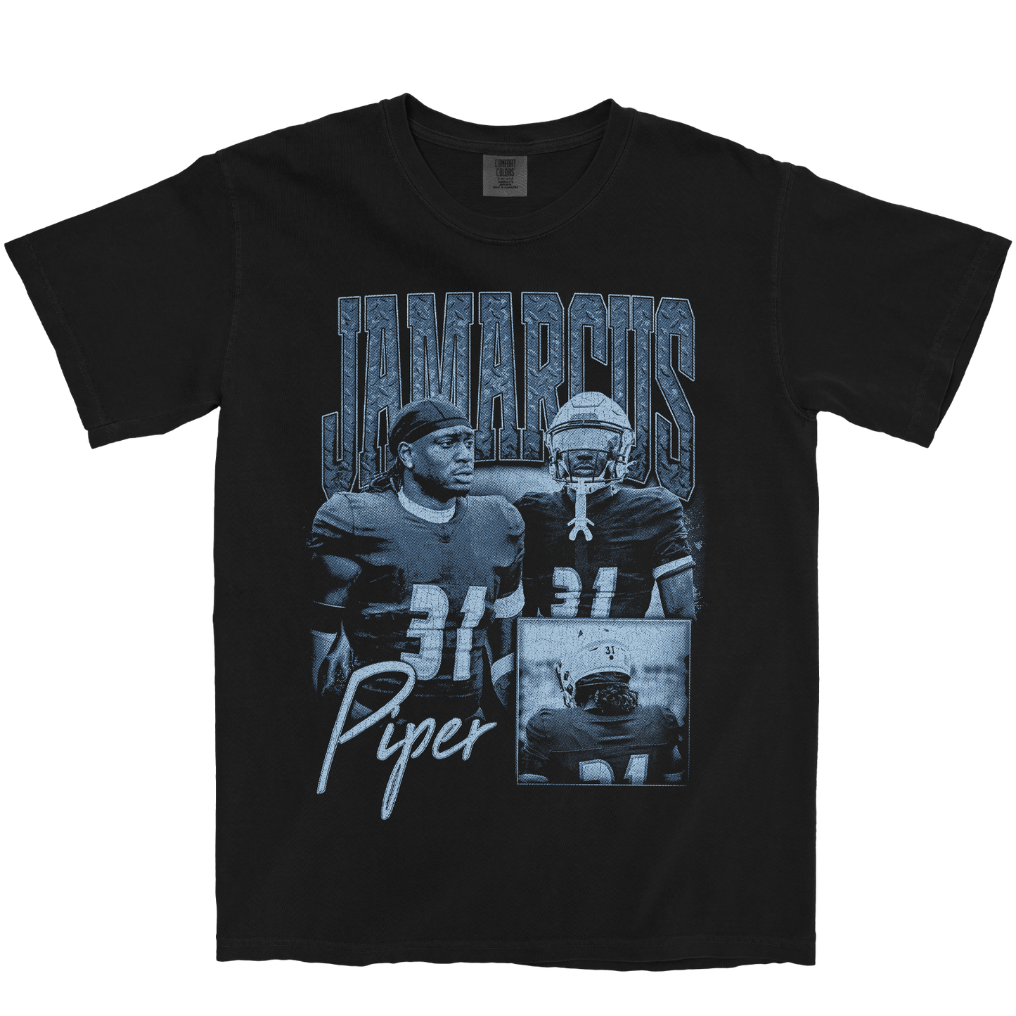 JAMARCUS PIPER GRAPHIC BLACK TEE
