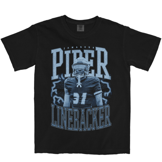 JAMARCUS PIPER VINTAGE BLACK TEE