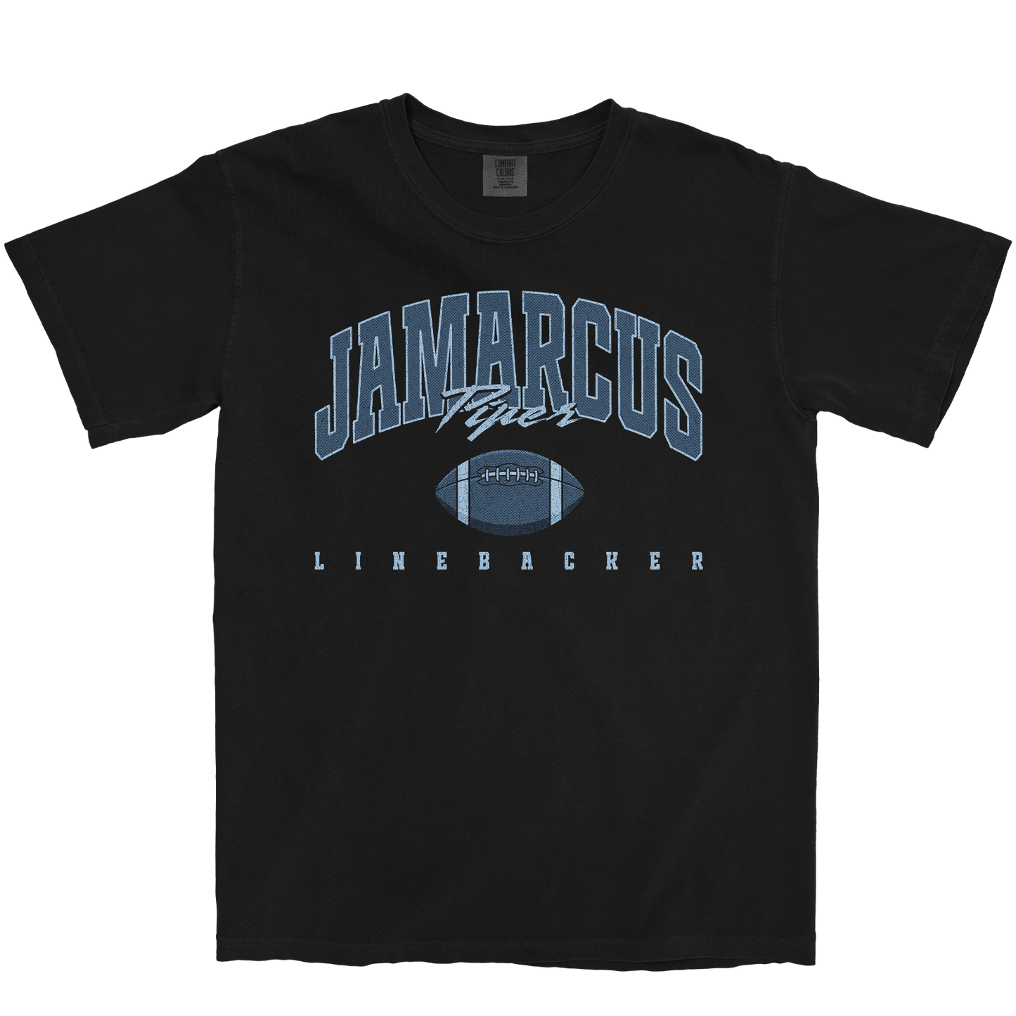 JAMARCUS PIPER RETRO BLACK TEE