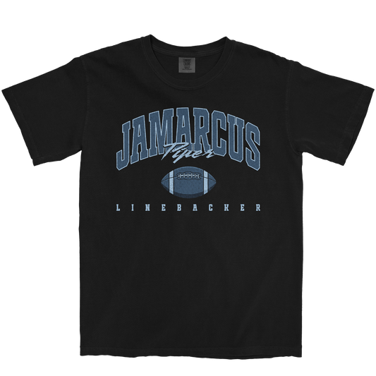 JAMARCUS PIPER RETRO BLACK TEE