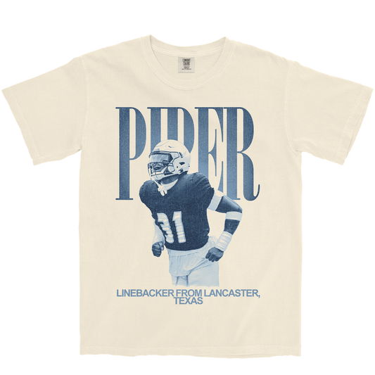 JAMARCUS PIPER VINTAGE IVORY TEE