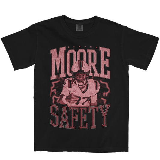 ASHTON MOORE VINTAGE BLACK TEE