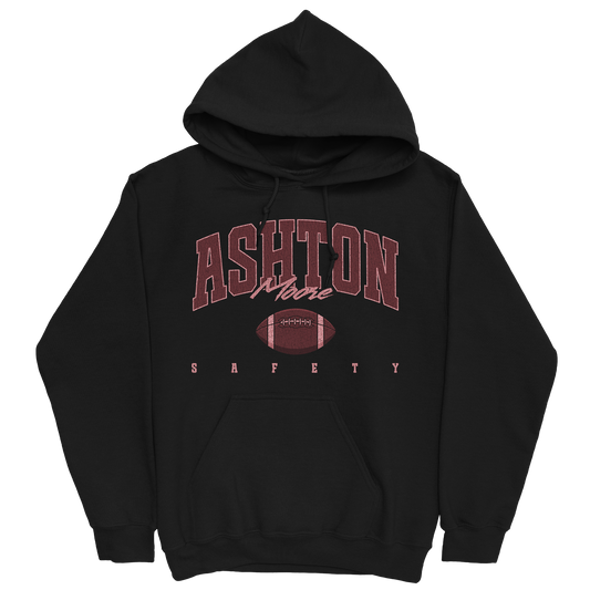 ASHTON MOORE RETRO BLACK HOODIE