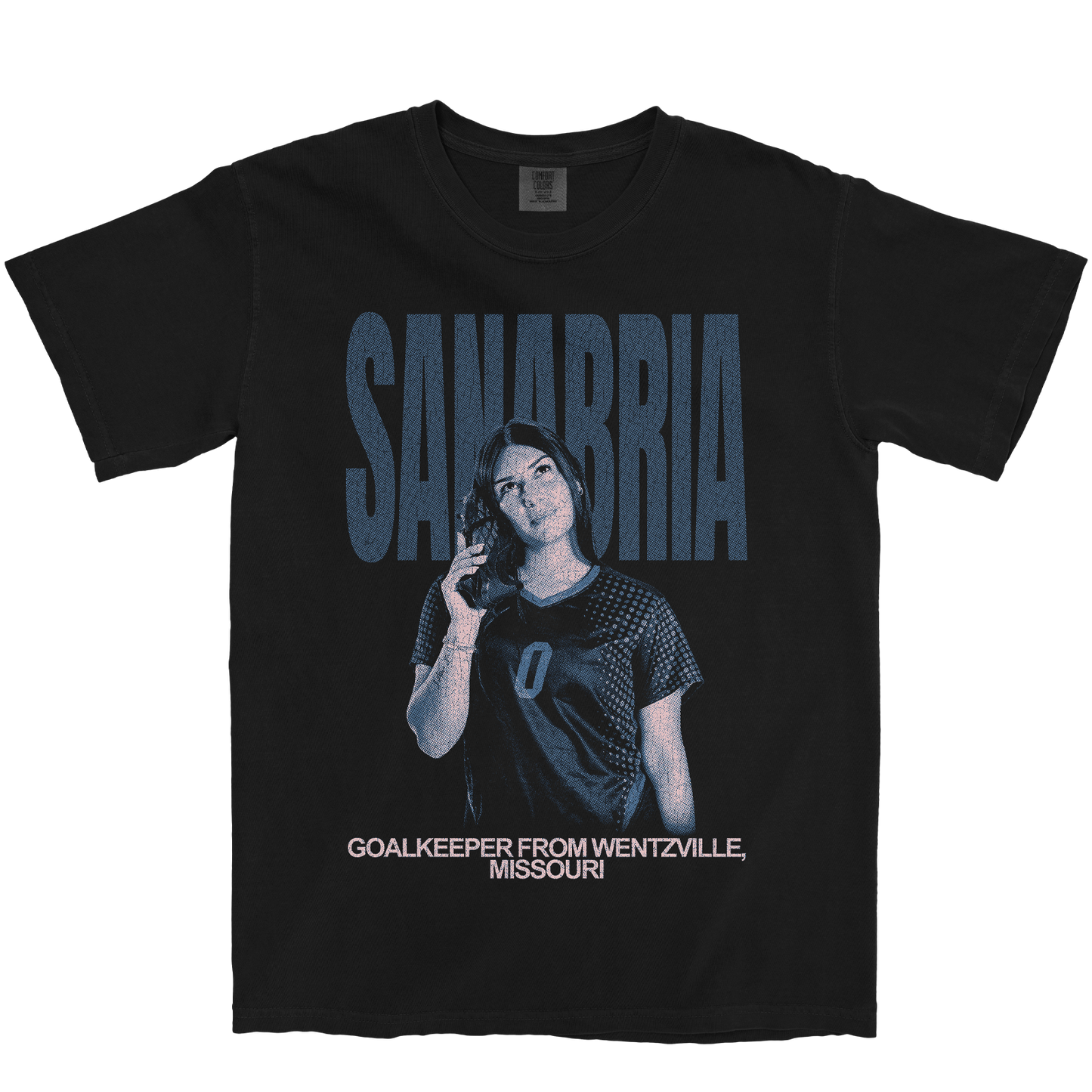 EMILY SANABRIA VINTAGE BLACK TEE