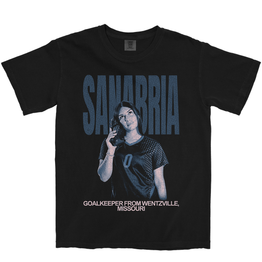 EMILY SANABRIA VINTAGE BLACK TEE