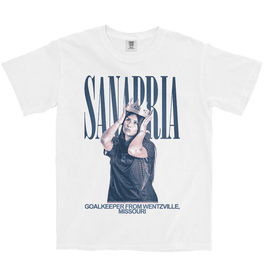 EMILY SANABRIA VINTAGE WHITE TEE