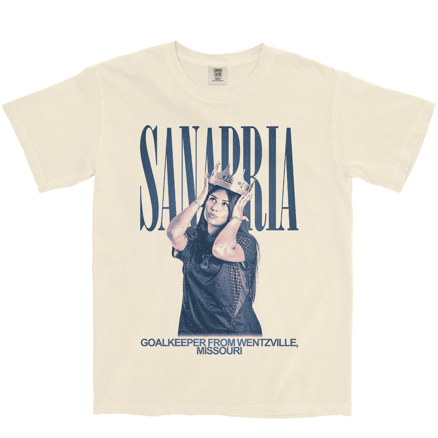 EMILY SANABRIA VINTAGE IVORY TEE
